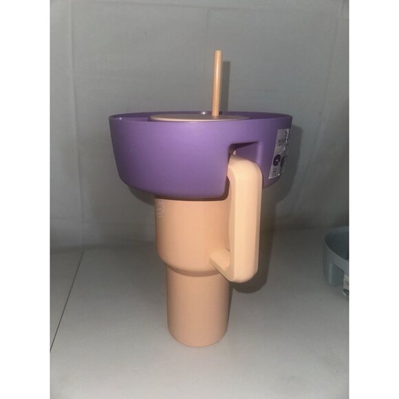 Snack Bowl Water Bottle Tumbler Purple 1pc Accessories Fit Stanley Cup 40oz - Picture 3 of 6